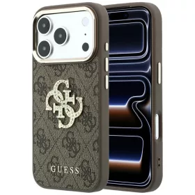  Guess - Hardcase 4G Big Strass Logo (GUHCP18X6P4DSMLW) - iPhone 18 Pro Max / iPhone 17 Pro Max - Brown