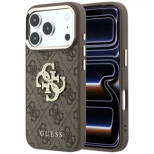 Guess - Hardcase 4G Big Strass Logo (GUHCP18X6P4DSMLW) - iPhone 18 Pro Max / iPhone 17 Pro Max - Brown