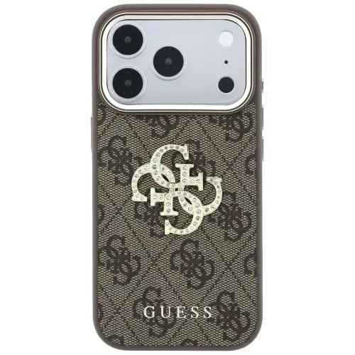 Guess - Hardcase 4G Big Strass Logo (GUHCP18X6P4DSMLW) - iPhone 18 Pro Max / iPhone 17 Pro Max - Brown