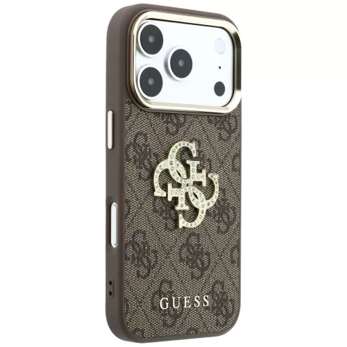 Guess - Hardcase 4G Big Strass Logo (GUHCP18X6P4DSMLW) - iPhone 18 Pro Max / iPhone 17 Pro Max - Brown