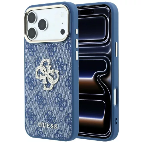 Guess - Hardcase 4G Big Strass Logo (GUHCP18X6P4DSMLB) - iPhone 18 Pro Max / iPhone 17 Pro Max - Blue