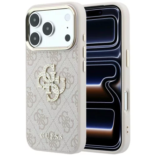 Guess - Hardcase 4G Big Strass Logo (GUHCP18L6P4DSMLP) - iPhone 18 Pro / iPhone 17 Pro - Pink