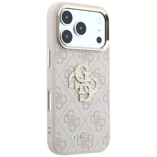 Guess - Hardcase 4G Big Strass Logo (GUHCP18L6P4DSMLP) - iPhone 18 Pro / iPhone 17 Pro - Pink