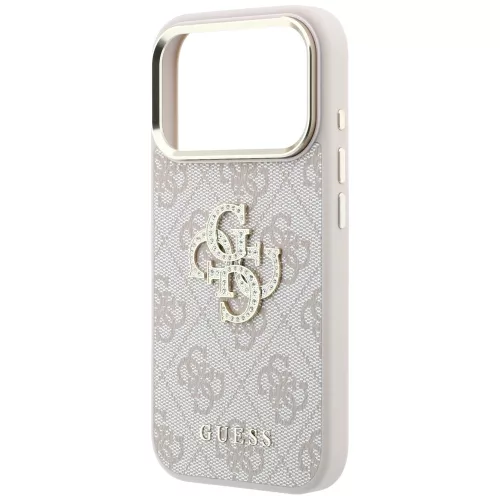 Guess - Hardcase 4G Big Strass Logo (GUHCP18L6P4DSMLP) - iPhone 18 Pro / iPhone 17 Pro - Pink