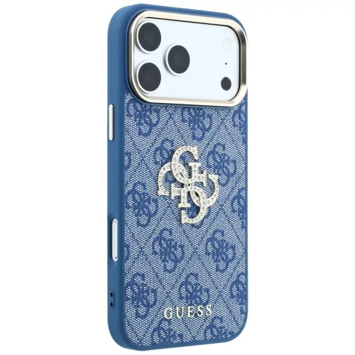 Guess - Hardcase 4G Big Strass Logo (GUHCP18L6P4DSMLB) - iPhone 18 Pro / iPhone 17 Pro - Blue