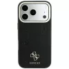 Guess - Leather Stripe Peony 4G MagSafe (GUHMP18X6PGSU4EK) - iPhone 18 Pro Max / iPhone 17 Pro Max - Black