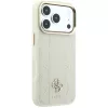 Guess - Leather Stripe Peony 4G MagSafe (GUHMP18X6PGSU4EE) - iPhone 18 Pro Max / iPhone 17 Pro Max - Beige