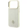 Guess - Leather Stripe Peony 4G MagSafe (GUHMP18X6PGSU4EE) - iPhone 18 Pro Max / iPhone 17 Pro Max - Beige