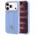 Guess - Leather Stripe Peony 4G MagSafe (GUHMP18X6PGSU4EB) - iPhone 18 Pro Max / iPhone 17 Pro Max - Light Blue