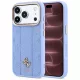 Guess - Leather Stripe Peony 4G MagSafe (GUHMP18X6PGSU4EB) - iPhone 18 Pro Max / iPhone 17 Pro Max - Light Blue