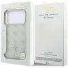 Guess - Leather Stripe Peony 4G MagSafe (GUHMP18L6PGSU4EE) - iPhone 18 Pro / iPhone 17 Pro - Beige