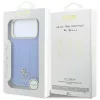 Guess - Leather Stripe Peony 4G MagSafe (GUHMP18L6PGSU4EB) - iPhone 18 Pro / iPhone 17 Pro - Light Blue