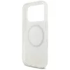 Guess - IML Flowers Electroplated with Pearl Strap MagSafe (GUHMP18LHCPOFPH) - iPhone 18 Pro / iPhone 17 Pro - White