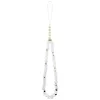 Guess - IML Flowers Electroplated with Pearl Strap MagSafe (GUHMP18LHCPOFPH) - iPhone 18 Pro / iPhone 17 Pro - White