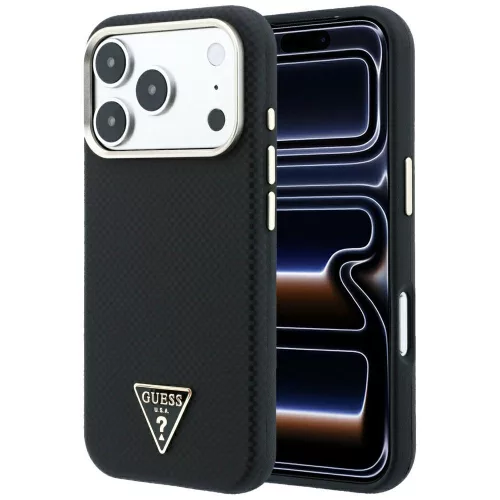 Guess - Kevlar Triangle Logo MagSafe (GUHMP18L6PWKSGTK) - iPhone 18 Pro / iPhone 17 Pro - Black
