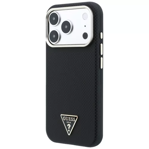 Guess - Kevlar Triangle Logo MagSafe (GUHMP18L6PWKSGTK) - iPhone 18 Pro / iPhone 17 Pro - Black