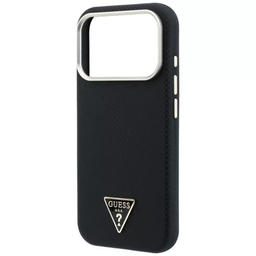 Guess - Kevlar Triangle Logo MagSafe (GUHMP18L6PWKSGTK) - iPhone 18 Pro / iPhone 17 Pro - Black