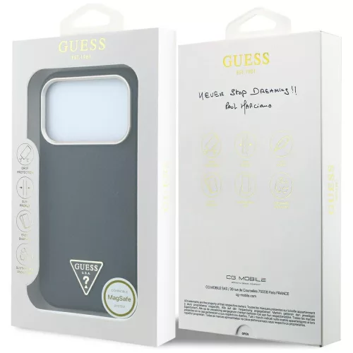 Guess - Kevlar Triangle Logo MagSafe (GUHMP18L6PWKSGTK) - iPhone 18 Pro / iPhone 17 Pro - Black