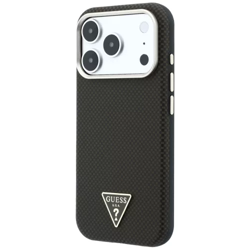 Guess - Kevlar Triangle Logo MagSafe (GUHMP18L6PWKSGTW) - iPhone 18 Pro / iPhone 17 Pro - Brown