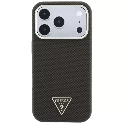 Guess - Kevlar Triangle Logo MagSafe (GUHMP18L6PWKSGTW) - iPhone 18 Pro / iPhone 17 Pro - Brown