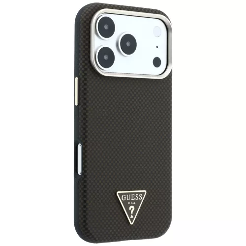 Guess - Kevlar Triangle Logo MagSafe (GUHMP18L6PWKSGTW) - iPhone 18 Pro / iPhone 17 Pro - Brown