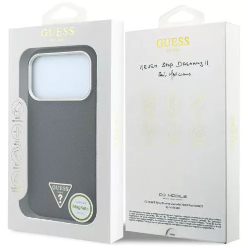 Guess - Kevlar Triangle Logo MagSafe (GUHMP18L6PWKSGTW) - iPhone 18 Pro / iPhone 17 Pro - Brown