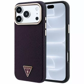   Guess - Kevlar Triangle Logo MagSafe (GUHMP18L6PWKSGTU) - iPhone 18 Pro / iPhone 17 Pro - Burgundy