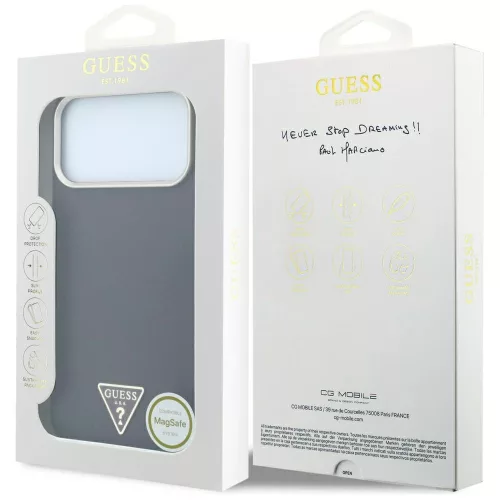 Guess - Kevlar Triangle Logo MagSafe (GUHMP18L6PWKSGTU) - iPhone 18 Pro / iPhone 17 Pro - Burgundy
