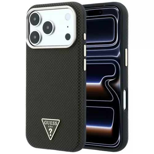 Guess - Kevlar Triangle Logo MagSafe (GUHMP18X6PWKSGTW) - iPhone 18 Pro Max / iPhone 17 Pro Max - Brown