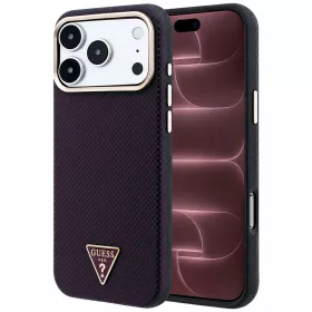  Guess - Kevlar Triangle Logo MagSafe (GUHMP18X6PWKSGTU) - iPhone 18 Pro Max / iPhone 17 Pro Max - Burgundy