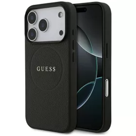   Guess - Grained Gold Ring MagSafe (GUHMP18LPGHSMMK) - iPhone 18 Pro / iPhone 17 Pro - Black
