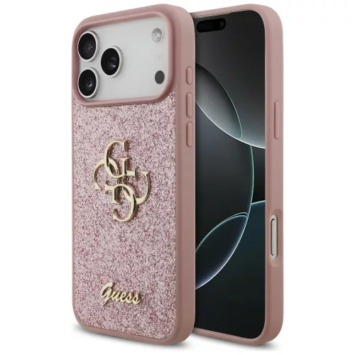 Guess - Fixed Glitter Big 4G (GUHCP18XHG4SGP) - iPhone 18 Pro Max / iPhone 17 Pro Max - Pink