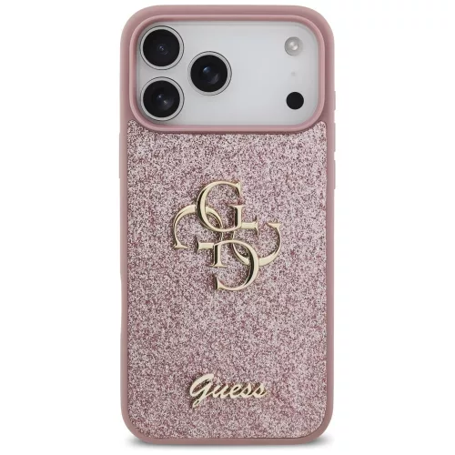 Guess - Fixed Glitter Big 4G (GUHCP18XHG4SGP) - iPhone 18 Pro Max / iPhone 17 Pro Max - Pink