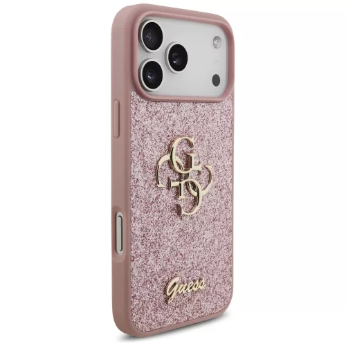 Guess - Fixed Glitter Big 4G (GUHCP18XHG4SGP) - iPhone 18 Pro Max / iPhone 17 Pro Max - Pink