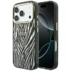 Guess - Zebra Glitter Triangle Logo MagSafe (GUHMP18L6HZPGTLS) - iPhone 18 Pro / iPhone 17 Pro - Silver