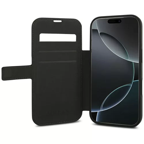 Guess - Book 4G Metal Logo (GUBKP18X4GMGGR) - iPhone 18 Pro Max / iPhone 17 Pro Max - Black