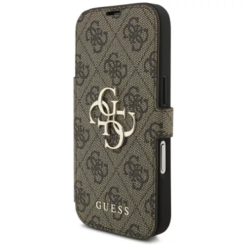 Guess - Book 4G Metal Logo (GUBKP18X4GMGBR) - iPhone 18 Pro Max / iPhone 17 Pro Max - Brown