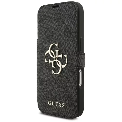 Guess - Book 4G Metal Logo (GUBKP18L4GMGGR) - iPhone 18 Pro / iPhone 17 Pro - Black