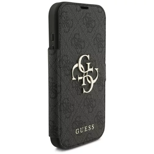Guess - Book 4G Metal Logo (GUBKP18L4GMGGR) - iPhone 18 Pro / iPhone 17 Pro - Black