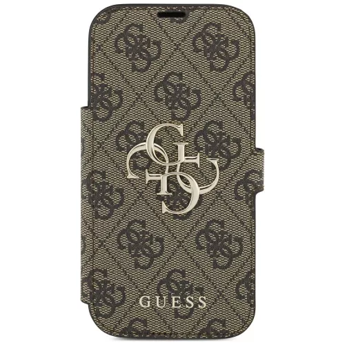 Guess - Book 4G Metal Logo (GUBKP18L4GMGBR) - iPhone 18 Pro / iPhone 17 Pro - Brown