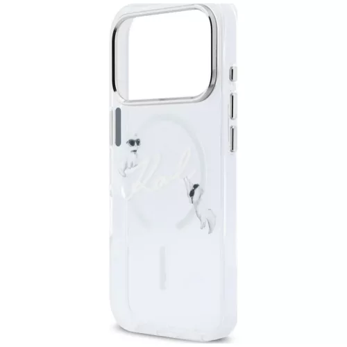 Karl Lagerfeld - IML Choupette and Karl Script Logo MagSafe (KLHMP18L5HKSCAH) - iPhone 18 Pro / iPhone 17 Pro - Transparent