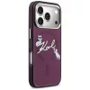 Karl Lagerfeld - IML Choupette and Karl Script Logo MagSafe (KLHMP18L5HKSCAR) - iPhone 18 Pro / iPhone 17 Pro - Burgundy