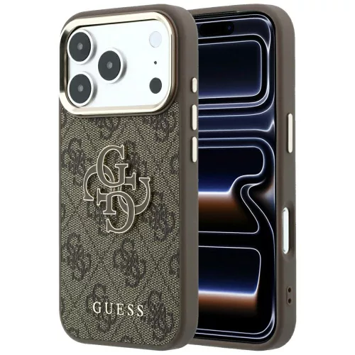 Guess - Hardcase 4G Big Resin Logo (GUHCP18X6P4SRMLW) - iPhone 18 Pro Max / iPhone 17 Pro Max - Brown