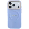 Guess - Saffiano Peony & Ring MagSafe (GUHMP18XPSAMSECB) - iPhone 18 Pro Max / iPhone 17 Pro Max - Light Blue