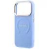 Guess - Saffiano Peony & Ring MagSafe (GUHMP18LPSAMSECB) - iPhone 18 Pro / iPhone 17 Pro - Light Blue