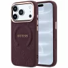 Guess - Saffiano Peony & Ring MagSafe (GUHMP18LPSAMSECU) - iPhone 18 Pro / iPhone 17 Pro - Burgundy