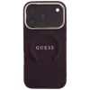 Guess - Saffiano Peony & Ring MagSafe (GUHMP18LPSAMSECU) - iPhone 18 Pro / iPhone 17 Pro - Burgundy