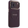 Guess - Saffiano Peony & Ring MagSafe (GUHMP18LPSAMSECU) - iPhone 18 Pro / iPhone 17 Pro - Burgundy