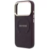 Guess - Saffiano Peony & Ring MagSafe (GUHMP18LPSAMSECU) - iPhone 18 Pro / iPhone 17 Pro - Burgundy