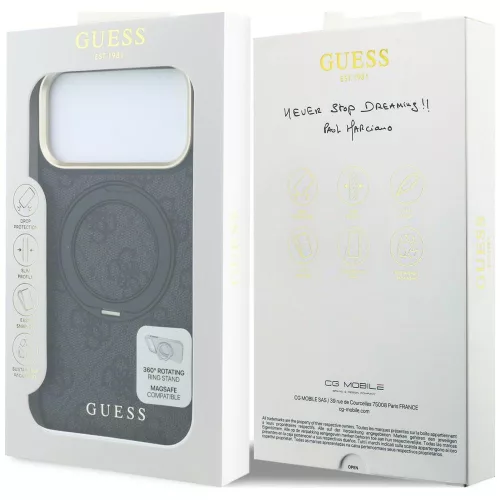 Guess - Ring Stand Classic Logo MagSafe (GUHMP18X6PS4RSCLK) - iPhone 18 Pro Max / iPhone 17 Pro Max - Black
